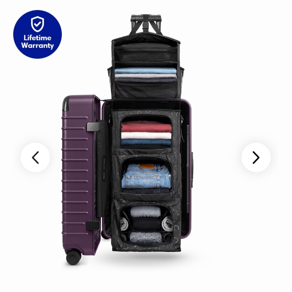 Solgaard Carry-On Closet Plus Suitcase